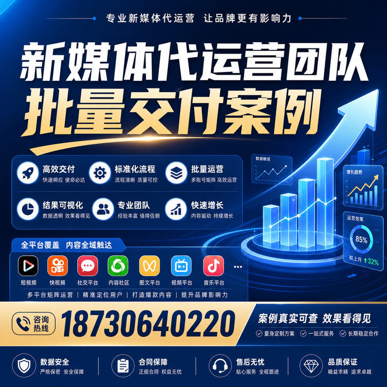 新乡代运营公司多客户账号批量高效交付案例